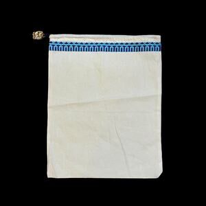 Tory Burch 12"x15" Drawstring DUST BAG for Shoes Handbag Gold Logo Charm